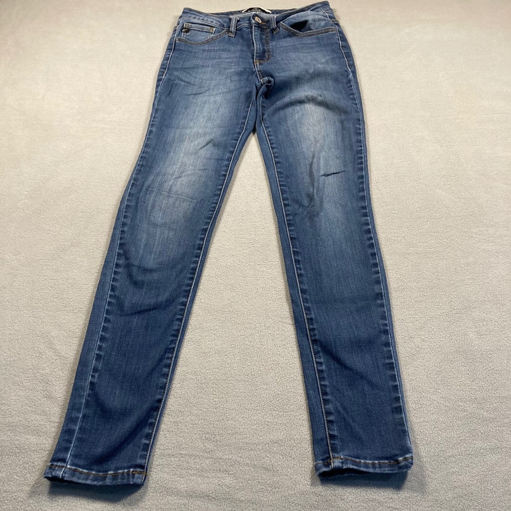 Kancan Jeans Womens Size 1 Blue Skinny Mid Rise KC11214M Stretch